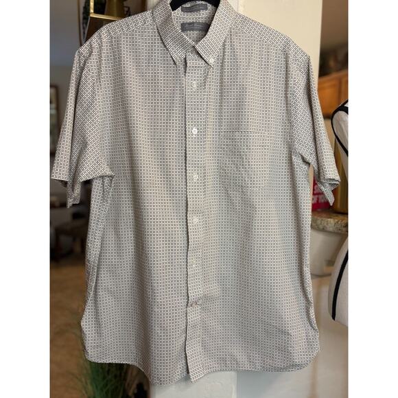 Daniel Cremieux Signature Collection Button Down Short Sleeve Shirt Size Large - Picture 2 of 5